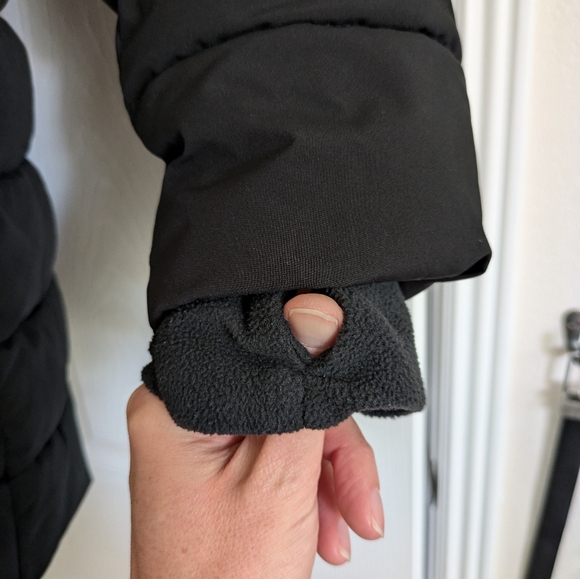 All in Motion Girls hooded puffer Winter Jacket XL Black - Picture 4 of 6